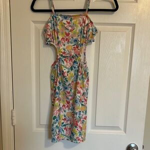 Floral Multicolor Women's Dress
